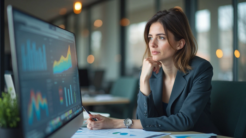 Бизнес-аналитик проводит анализ данных и создает отчеты