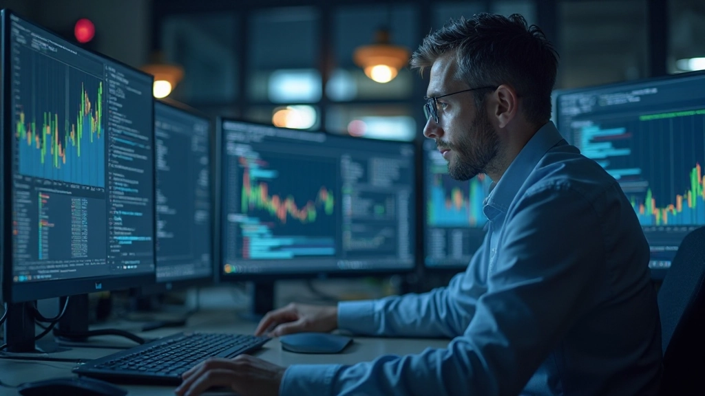 Специалист по машинному обучению анализирует алгоритмы и модели предсказания